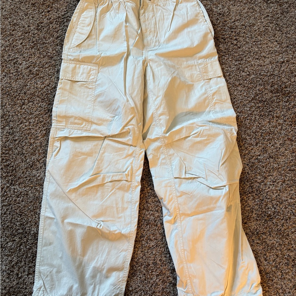 TNA Beige Elastic Waist Pants